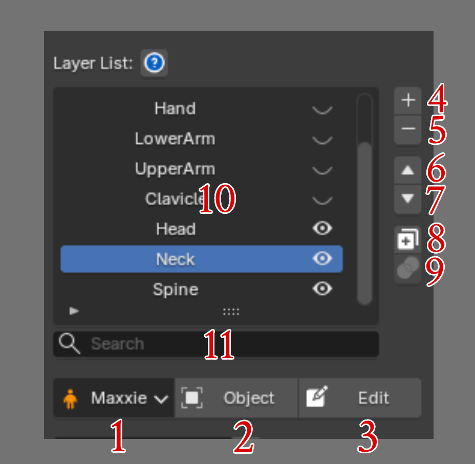 Deform Bone List