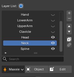 Deform Bone List